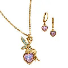 ESIKA - Set Collar + Aretes Garden Fairy Hada magica