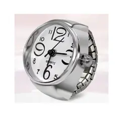 GENERICO - RELOJ DE ANILLO COLOR PLATA