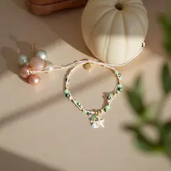 GENERICO - PULSERA MUJER DE HILO TRENZADA CON DIJE