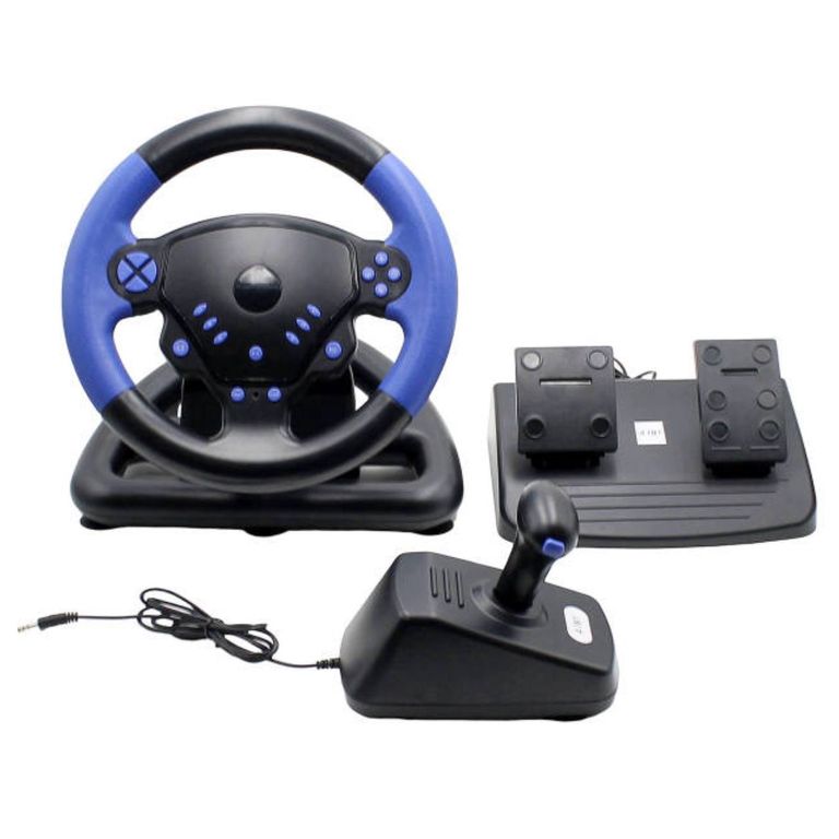 TIMÓN VOLANTE GAMER INALÁMBRICO MULTIFUNCIÓN 4 EN 1 PARA PS3 PS4 PC Y ANDROID