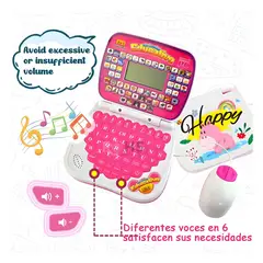 OEM - MINI LAPTOP DE APRENDIZAJE PARA NIÑAS ESPAÑOL - INGLES