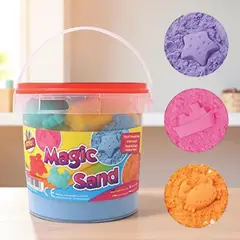 GENERICO - Balde de Arena Mágica Sensorial KINÉTICA para Niños - 1 Kg