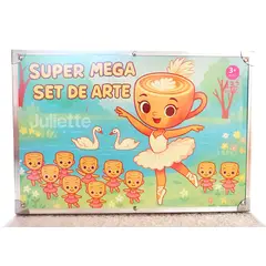 GENERICO - BAILARINA CAPUCHINA II KIT DE DIBUJO 132PCS EN MALETA ROSA