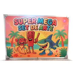 GENERICO - TRALALERO KIT DE DIBUJO 132PCS EN MALETA NARANJA