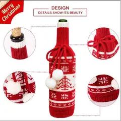 GENERICO - FUNDA NAVIDEÑA PARA BOTELLA DE VINO
