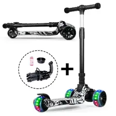 OEM - SCOOTER NIÑAS NIÑOS GRAFFITI 3 RUEDAS S 2-6 AÑOS LUCES AJUSTABLE + FRENO TRASERO OFERTA