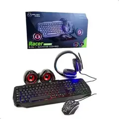 HALION - Combo Teclado Mouse Gamer 5 En 1 RACER HA-830C