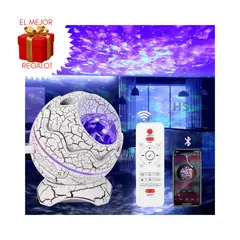 ROHS - Lámpara Parlante Proyector Galaxy Modelo Huevo de Dinosaurio con Bluetooth