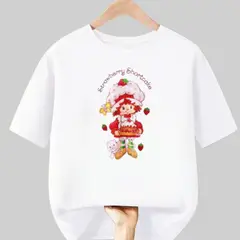 GENERICO - Polos Algodon Rosita Strawberry Shortcake Mujer - Talla 6 al XL