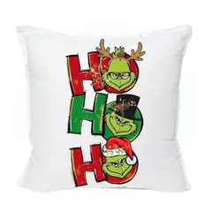 GENERICO - Cojin Navideño El Grinch Navidad Mod. 220 - Mide 45x45 cm