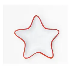 GENERICO - PLATO NAVIDEÑO EN FORMA DE ESTRELLA