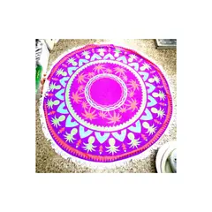 GENERICO - Toalla Redonda Mandala Premium para Playa Estilo Comodidad y Verano Sin Límites