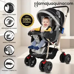 BABY - Coche Cuna Happy «VINTAGE CRAFT» Black