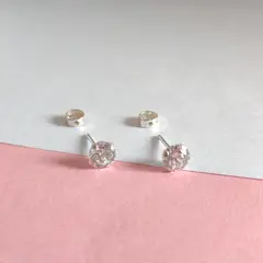 GENERICO - Aretes de plata para niña Punto Luz