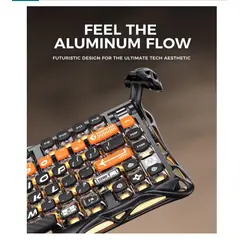 GRAVASTAR - MERCURY K1 PRO, TECLADO MECÁNICO INALÁMBRICO, 8000 mAh, RGB