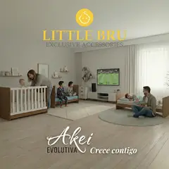 LITTLE BRU ACCESORIOS EXCLUSIVOS - Cuna Evolutiva Akei 5 en 1