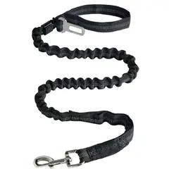 IMPORTADO MC - Correa Elástica Táctica Antitirones para Perros medianos y Grandes Clip de Seguridad y Asa Doble