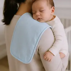 ECOBEBE - Babita Babero Bebé - Sky Blue - 100% Algodón Orgánico