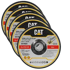 CAT - DISCO DE DESBASTE DEPRIMIDO 7" x 6mm Pack 5 DA10024