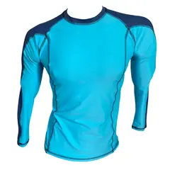 AQUA&MODA - LICRA CON PROTECCION UV AQUAMODA LAMCASL CELESTE CON AZUL SIN LOGO