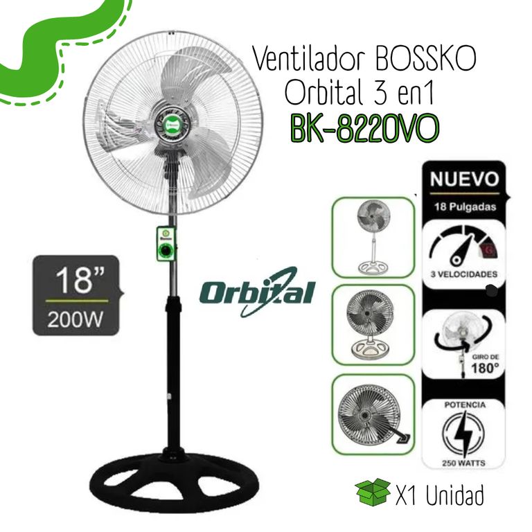 Ventilador Orbital 18" 3 en 1 BK-8220VO