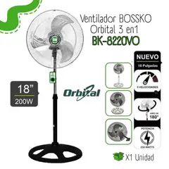 BOSSKO - Ventilador Orbital 18" 3 en 1 BK-8220VO