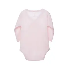 ECOBEBE - Body Bebé Kimono Rosado Algodón Orgánico Pima