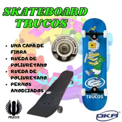 OKA - SKATEBOARDS TRUCOS PARA NIÑOS Y ADOLESCENTES PRINCIPIANTES -