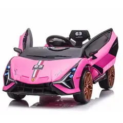 OEM - Carro Eléctrico Coche Deportivo Rosado Estilo Lamborguini Huracán Sterrato12V 380-2Motor Con Control