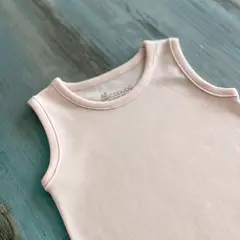 ECOBEBE - Body Bebé Manga Cero - Soft Pink 100% Algodón Orgánico