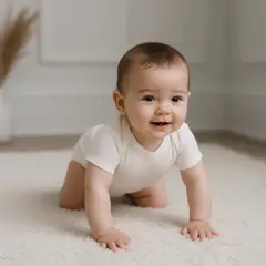 ECOBEBE - Body Bebé Manga Corta Ecowhite Blanco Algodón Orgánico Pima