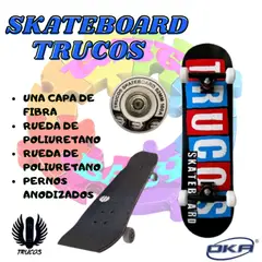 OKA - SKATEBOARDS TRUCOS PARA NIÑOS Y ADOLESCENTES PRINCIPIANTES -
