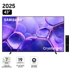 SAMSUNG - Televisor Crystal 43 Ultra HD UN43U8000FGXPE