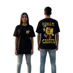 GENERICO - Polo Oversize Manga Corta Algodón Habla Causa