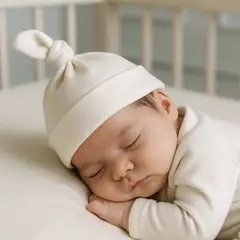 ECOBEBE - Gorro Bebé Nudo - Ecowhite 100% Algodón Orgánico