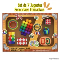 GENERICO - Set de 7 Juguetes Sensoriales Educativos