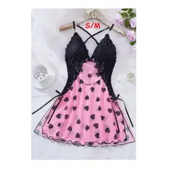 GENERICO - BABYDOLL LENCERIA DE ENCAJE PARA DAMAS PIJAMA SEXY