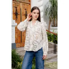 GENERICO - BLUSA CASUAL MUJER ALGODÓN ALMAT