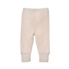 ECOBEBE - Pantalón Bebé Puño Convertible - Caramel 100% Algodón Orgánico