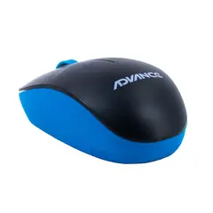 ADVANCE - Mouse inalámbrico ADV-1238S, USB, 3 botones, azul