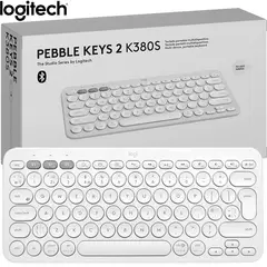 LOGITECH - Teclado K380S Bluetooth Multidispositivo Silencioso y Compacto White