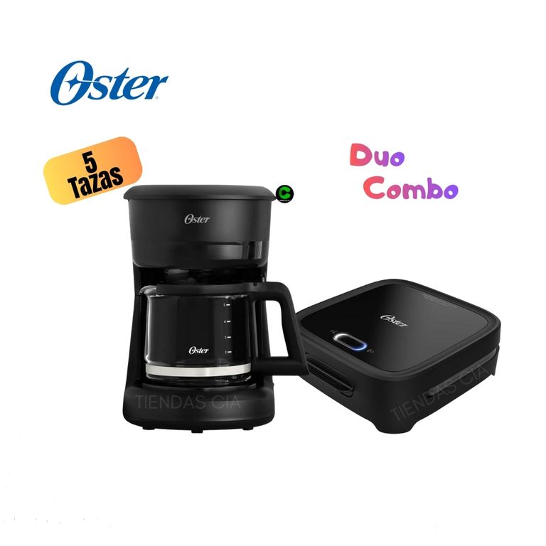 Combo Oster® Sandwichera CKSTSM400 y Cafetera BVSTDCS51B