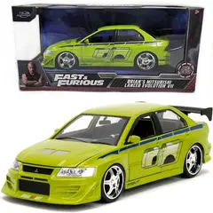 JADA TOYS - Auto Escala de Metal 1-24 Mitsubishi Lancer Evolution VII Brian Rapidos y Furiosos