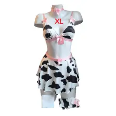 GENERICO - DISFRAZ DE VAQUITA LENCERIA DE VACA SEXY TALLA L