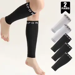 GENERICO - Pack 2 Pares Medias Pantorrilleras Para Deporte Unisex SM