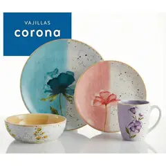CORONA - Vajilla Armonía 16 Piezas