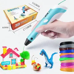 GENERICO - Bolígrafo Lápiz de Impresion 3D Manual 9 metros de Filamento para Arte Manualidades y Educación