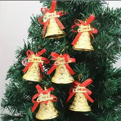 GENERICO - Adornos de Navidad campanas adornos para árbol de Navidad