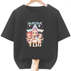 GENERICO - Polos Algodon Guerreras Kpop Golden Demon Hunters - Tallas 6 al XL