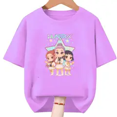 GENERICO - Polos Algodon Guerreras Kpop Golden Demon Hunters - Tallas 6 al XL